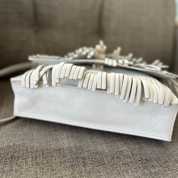 Proenza Schouler Small Fringe Lunch Box Bag White - Picture 13 of 13